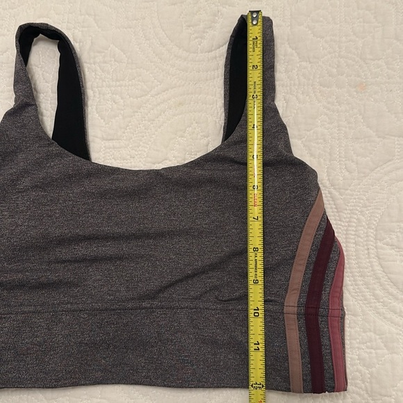 NWOT Lululemon Take A Hint Bra and Legging SET in Heathered Grey Size 6 - Picture 6 of 14